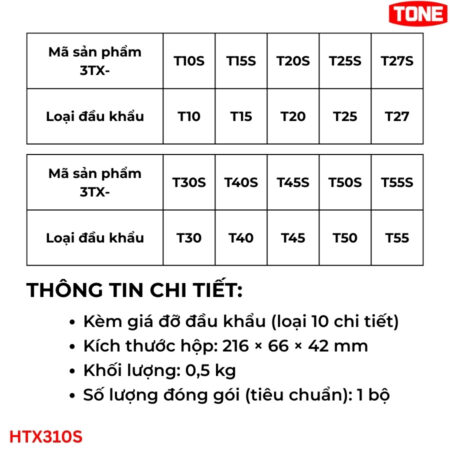 TONE-HTX310S-Bo-dau-khau-torx-ngan-thong-so
