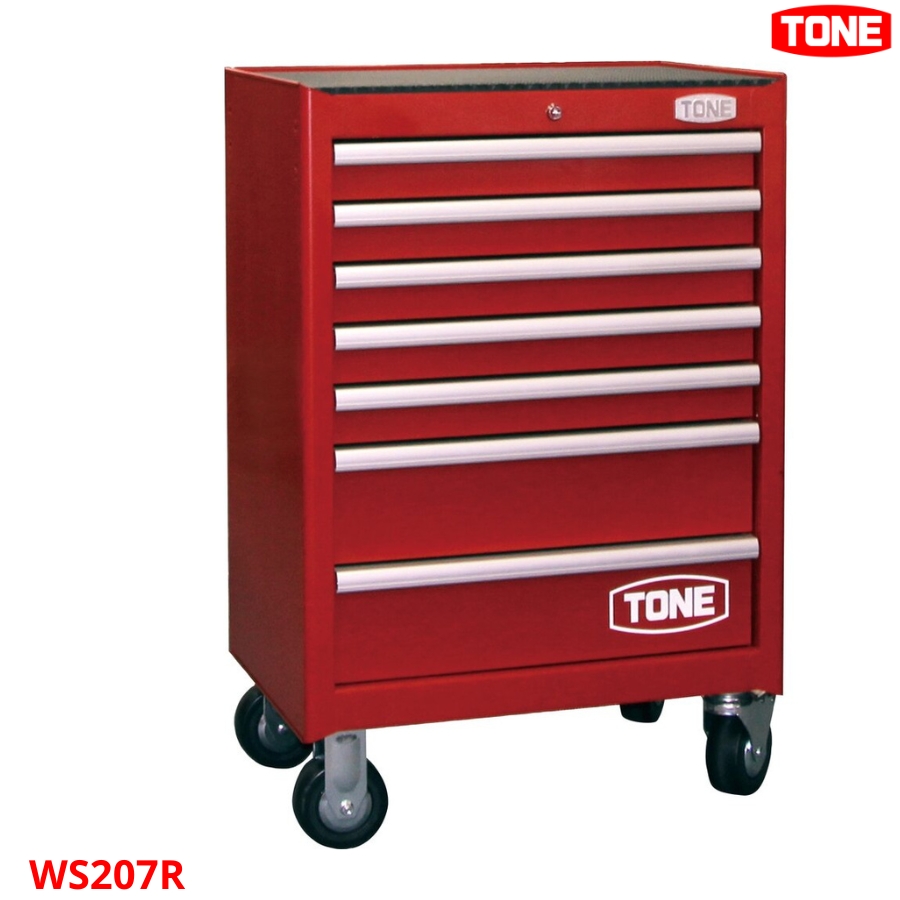 TONE WS207R Tủ đựng dụng cụ 7 ngăn, màu đỏ - Ảnh 3