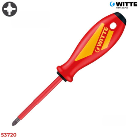 WITTE 53720 Tua vít cách điện đầu Pozidriv (53720-53724)