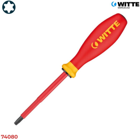 WITTE 74080 Tua vít cách điện hoa thị Torx PRO