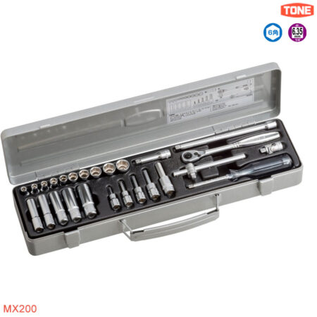 TONE MX200 Bộ cần siết và khẩu lục giác 1/4 inch 26 pcs