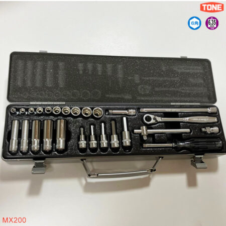 chi tiết TONE MX200 Bộ cần siết và khẩu lục giác 1/4 inch