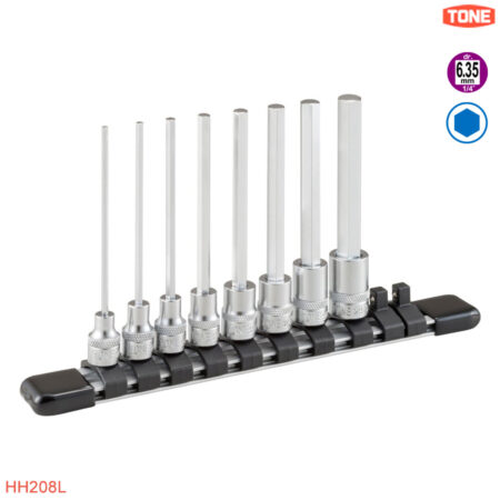 TONE HH208L Bộ đầu khẩu bít lục giác dài 10 mm