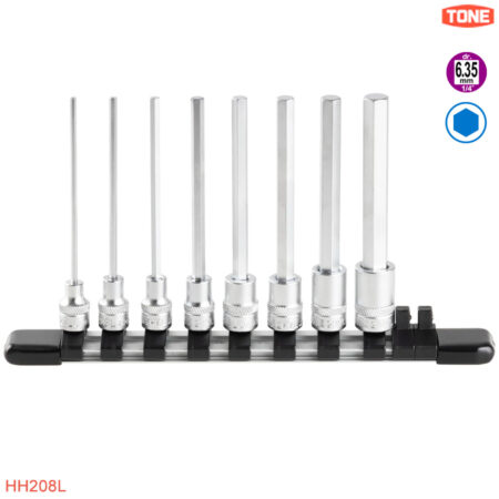TONE HH208L Bộ đầu khẩu bít lục giác dài 2,5-10 mm