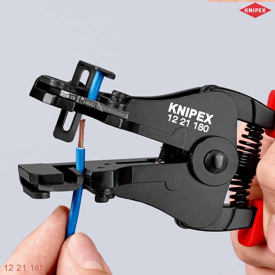 ứng dụng Kìm tuốt vỏ dây điện tiết diện 0,5 - 6 KNIPEX 12 21 180