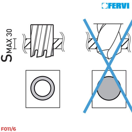 FERVI F011/6 Bộ mũi khoan từ 7 mũi Weldon 1
