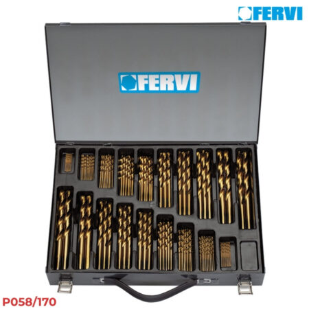 FERVI P058/170 Bộ mũi khoan HSS phủ Titan 170 chi tiết