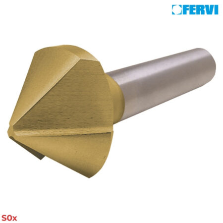 FERVI S0x Mũi vát mép HSS 90° (3 lưỡi cắt)