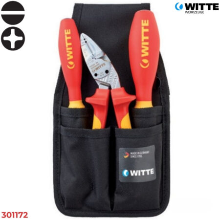 WITTE 301172 - Bộ dụng cụ sửa chữa cách điện 3 món PRO