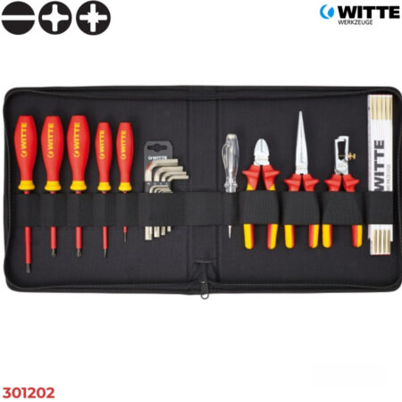WITTE 301202 Bộ dụng cụ sửa chữa cách điện 11 món