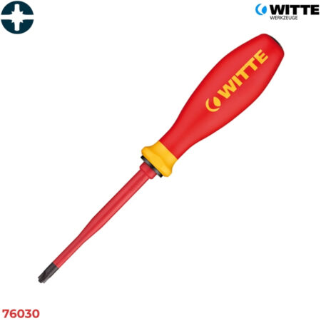 WITTE 76030 Tua vít cách điện PlusMinus mũi mảnh SLIM