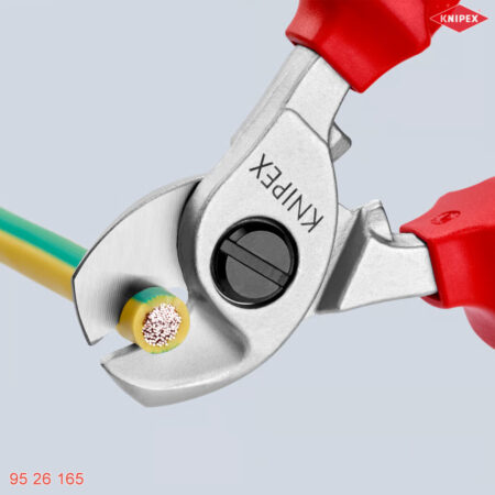 ngàm Kìm cắt cáp đồng, nhôm cách điện 1000V Knipex 95 26 165