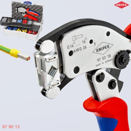 Bộ kìm bấm cos ống 0,14 - 16 mm² Knipex 97 90 13