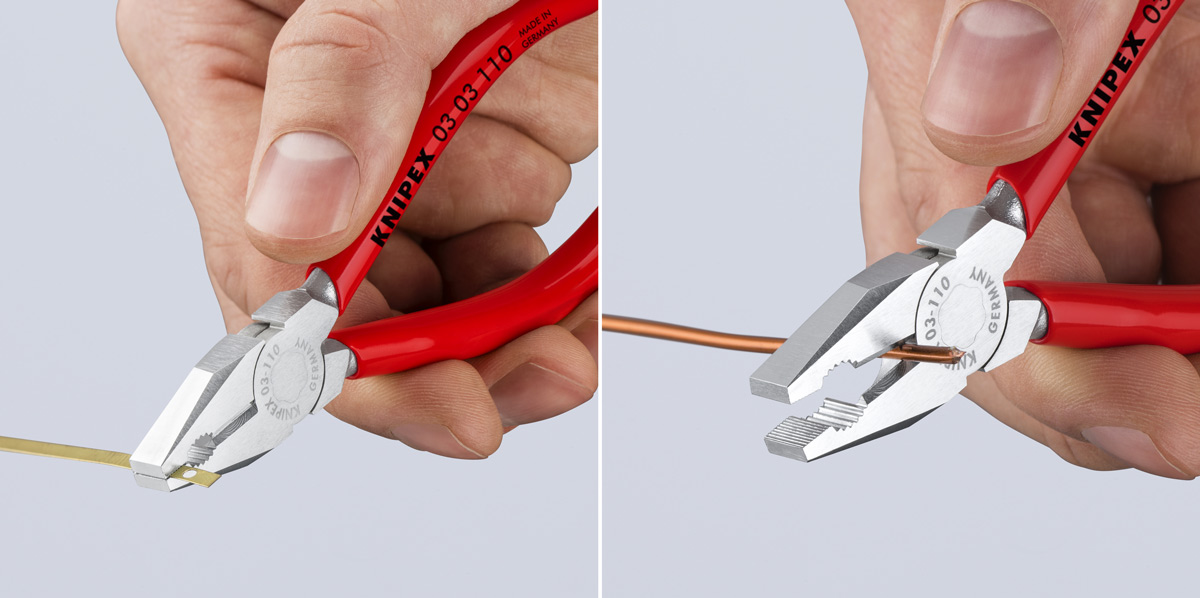 ứng dụng Kìm răng đa năng 110 mm Knipex 03 03 110