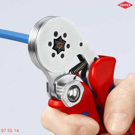 ngàm Kìm bấm cos ống dạng lục giác Knipex 97 55 14