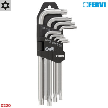 FERVI 0220 Bộ lục giác sao dáng dài 9 cây