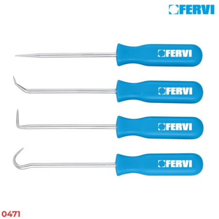 FERVI 0471 Bộ dụng cụ tháo vòng đệm O 4 cây