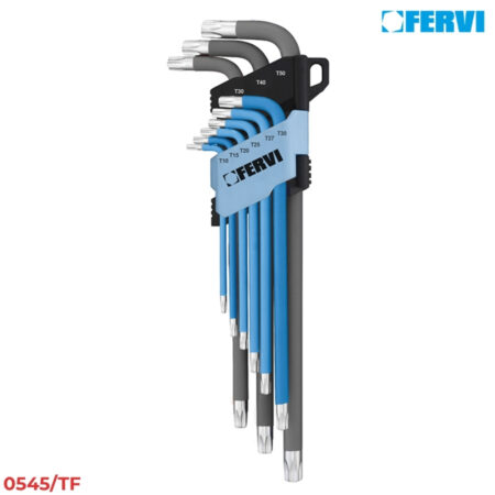 FERVI 0545/TF Bộ lục giác sao (Torx) có nam châm 9 cây