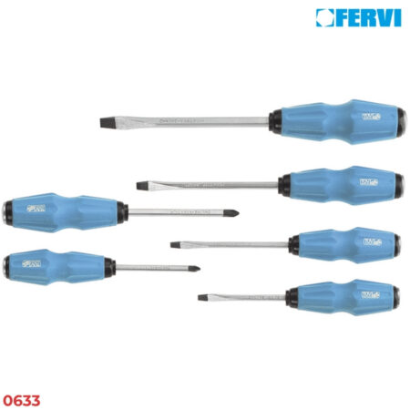 FERVI 0633 Bộ tua vít đầu thép 6 cây 1