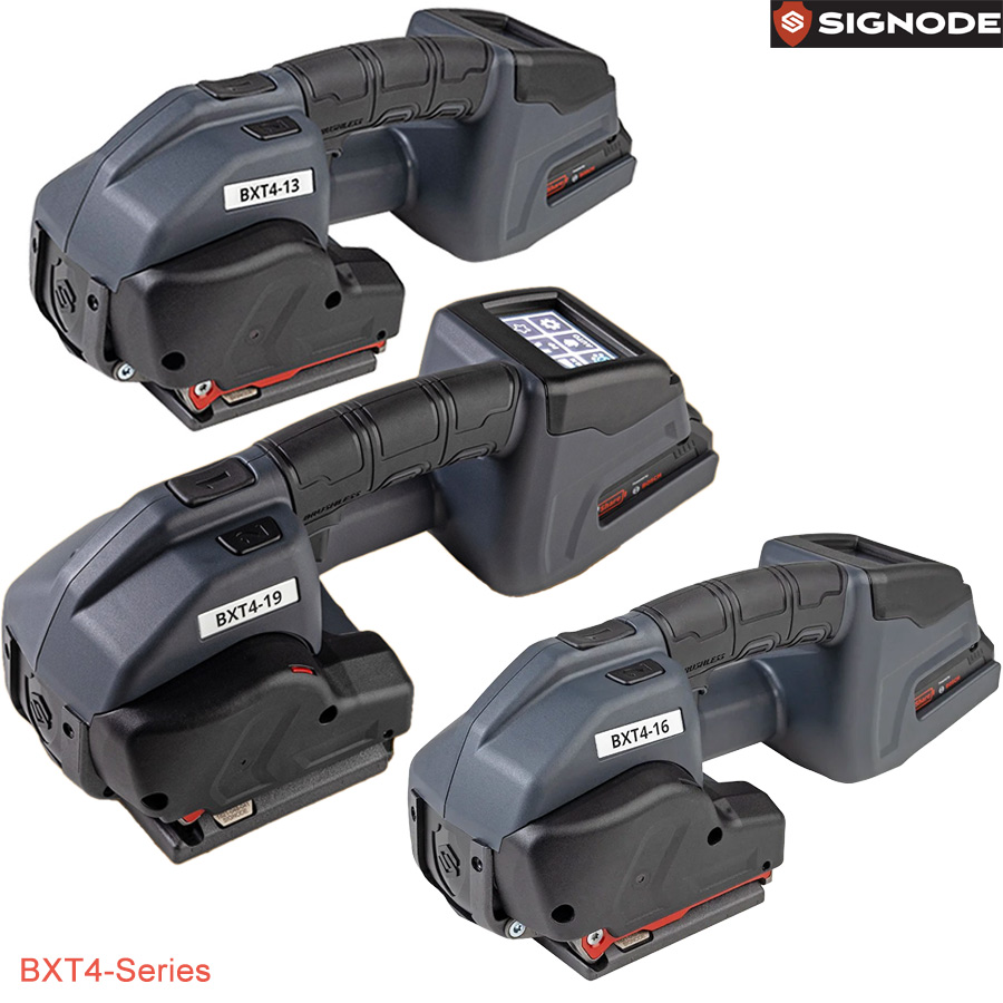 máy đóng đai nhựa pin Signode BXT4 Series 13-16-19