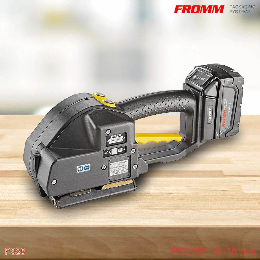 thông số máy đóng đai nhựa chạy pin Fromm-PS-328
