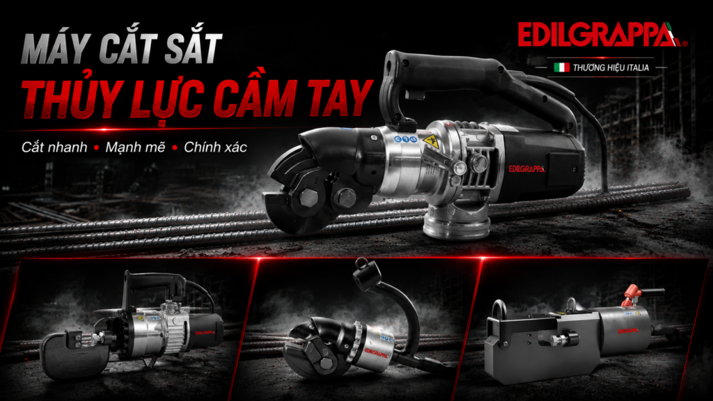 Máy cắt sắt thủy lực cầm tay Edilgrappa