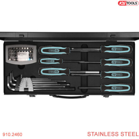 Bộ dụng cụ sửa chữa thép không gỉ 48 pcs KS Tools 910.2460